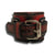 Black & Red 42mm Layered Leather Cuff Watch-Leather Cuff Watches-Rockstar Leatherworks™