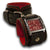 Black Rockstar Leather Cuff Watch with Red Hand Stitching-Leather Cuff Watches-Rockstar Leatherworks™