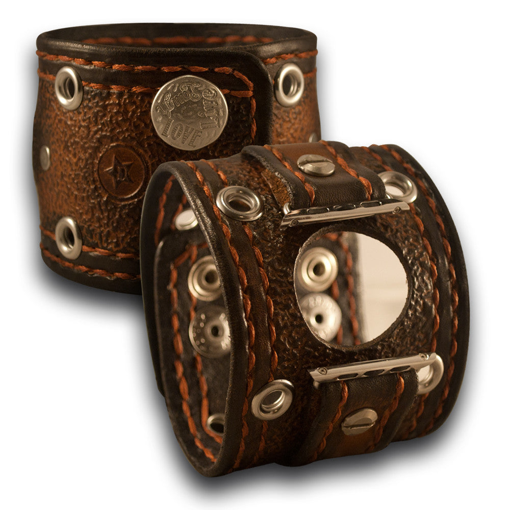 Apple watch leather cuff hotsell