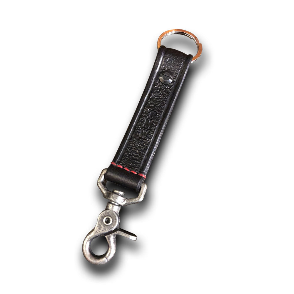 Loop Key Lanyard | Handmade Leather Keychain Lanyard Beige / Personalization: No