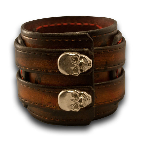 Raptor Dinosaur Skull Cuff online Bracelet, Leather